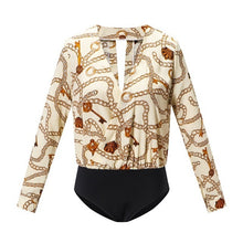 Load image into Gallery viewer, Chain Pattern Bodysuit