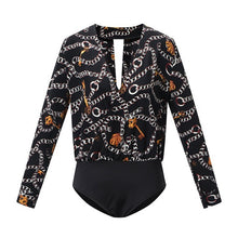 Load image into Gallery viewer, Chain Pattern Bodysuit