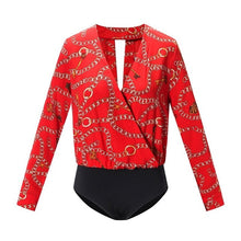 Load image into Gallery viewer, Chain Pattern Bodysuit