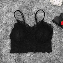 Load image into Gallery viewer, White Flowered Bralette